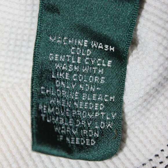 VTG L-RL Lauren Ralph Lauren Active Waffle Knit 1/4 Zip Aztec Logo Long Sleeve - Picture 12 of 14